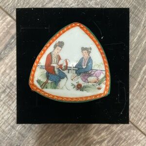 Vintage Trinket box Japanese Lacquer